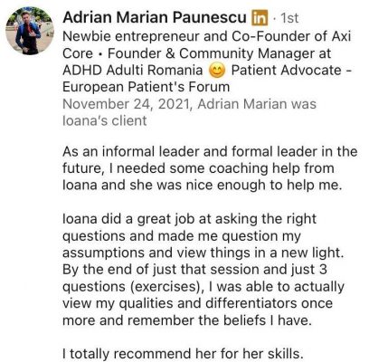 testimonial Adrian